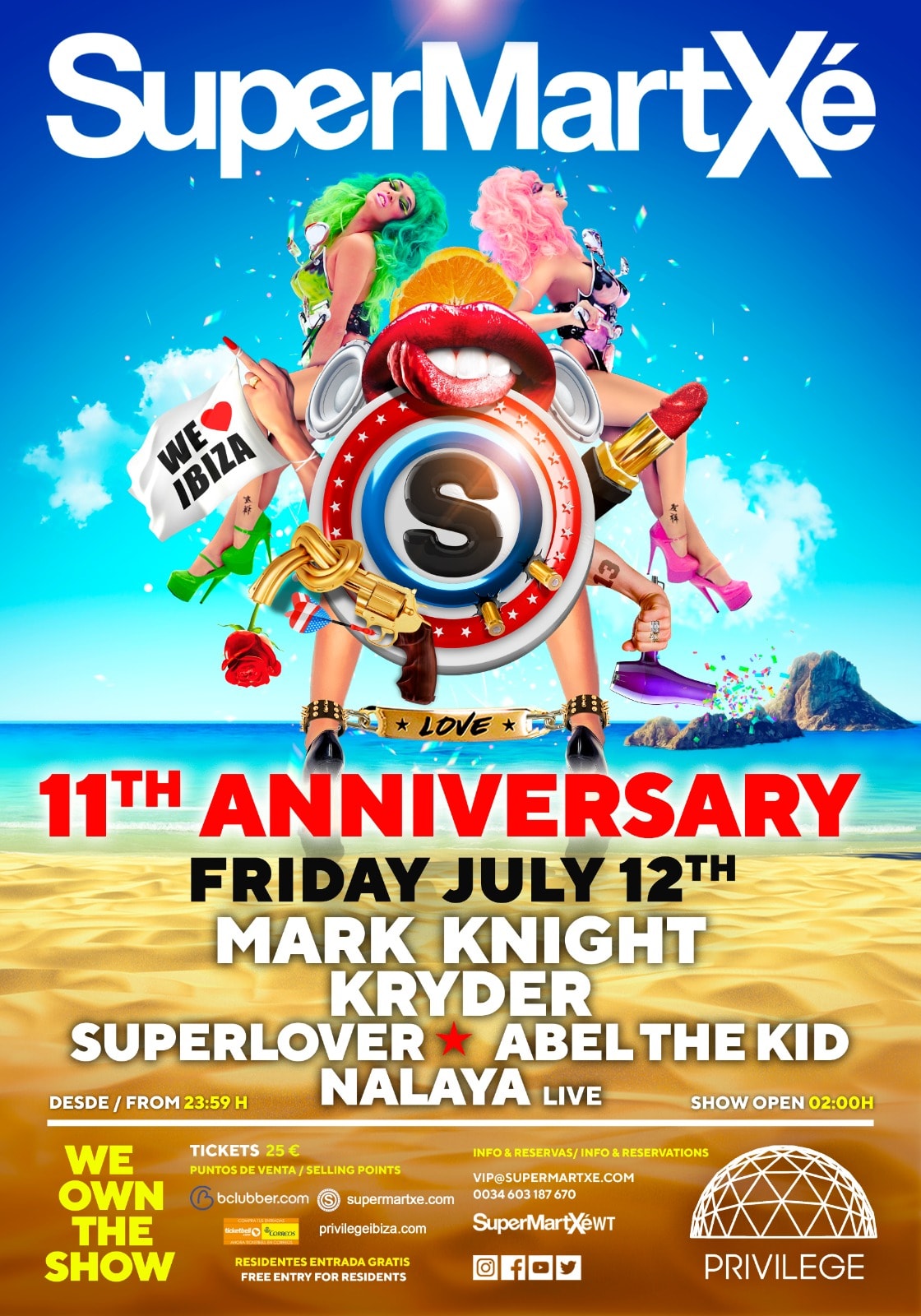 SuperMartXé at Privilege Ibiza: the 11th anniversary! | Ibiza by night