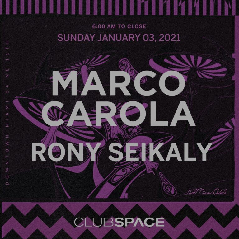 Club Space Miami presents Marco Carola & Rony Seikaly! by night