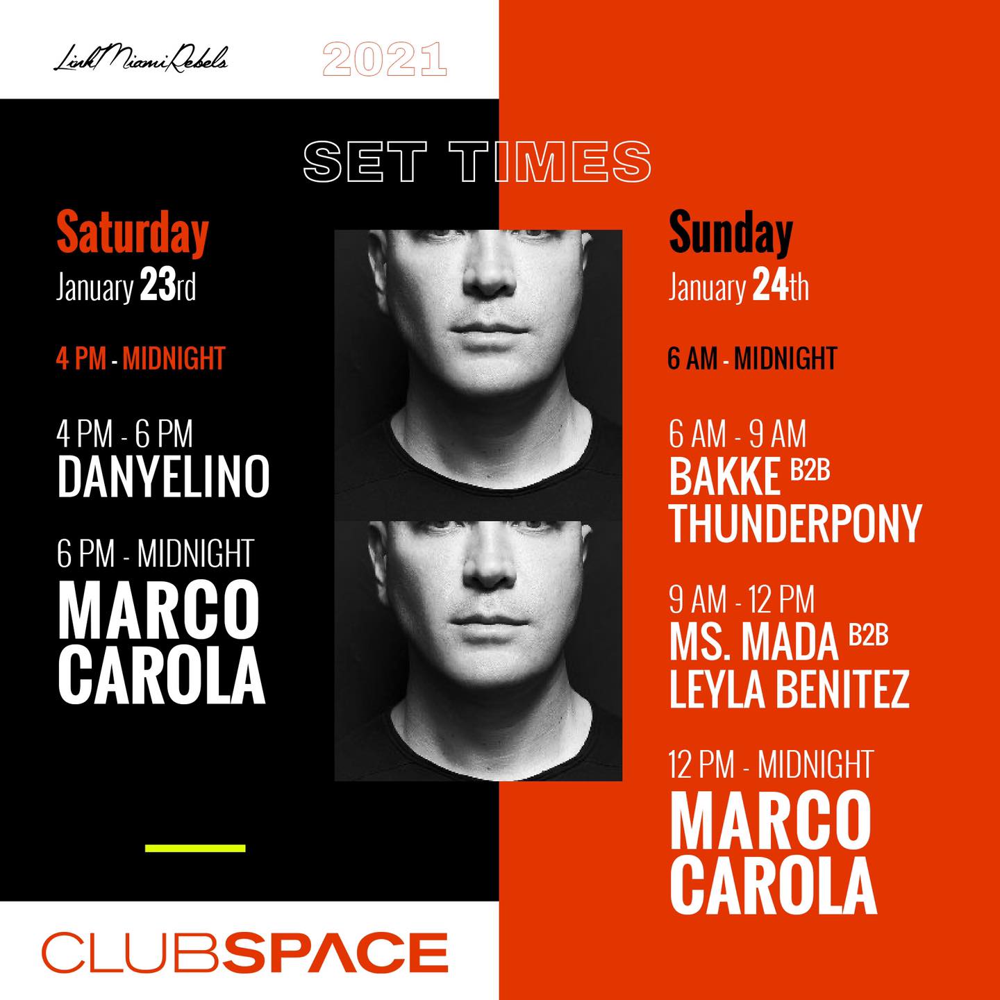 Marco Carola at Space Club Miami! by night