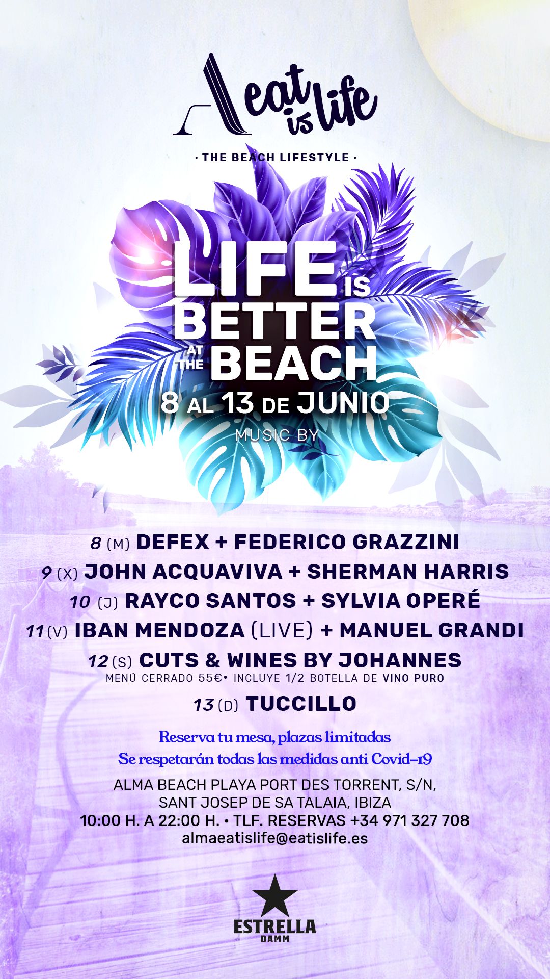 Alma Beach Eat is life, the weekly program! by night