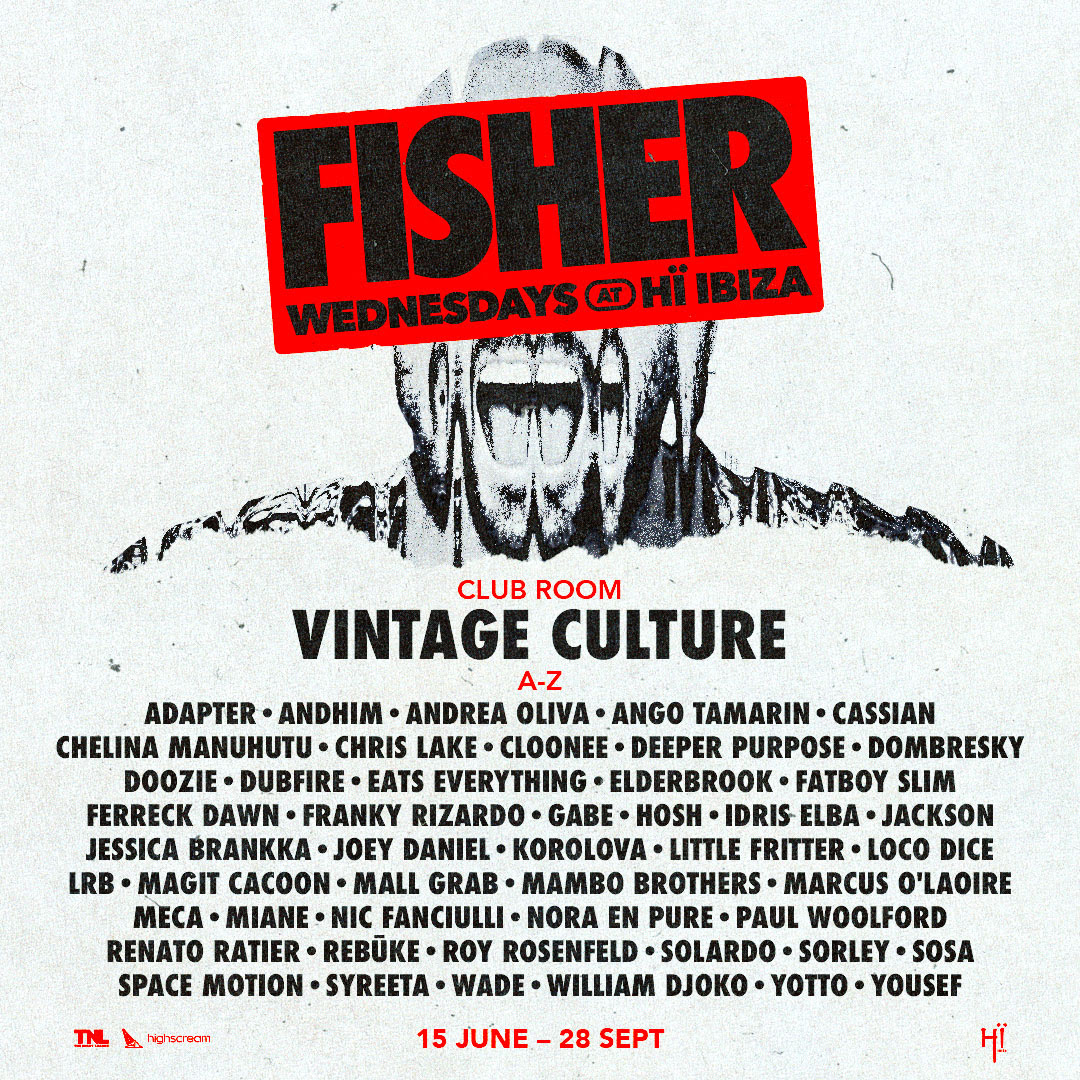 FISHER announces season 2022 line up at HÏ by night