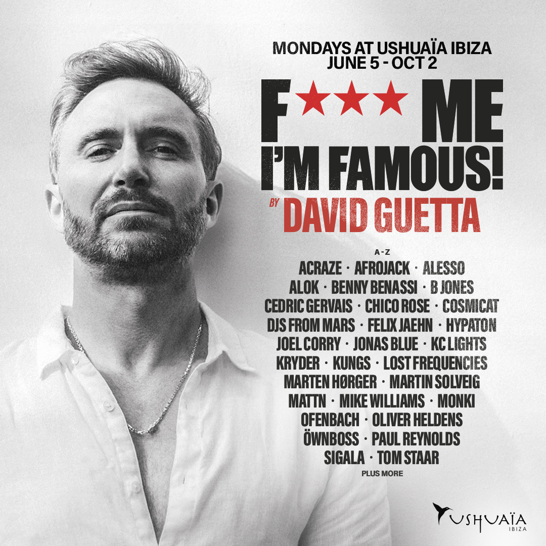 David Guetta Ibiza 2023 David Guetta at Ushuaïa Ibiza reveals season 2023 line up! | Ibiza by night