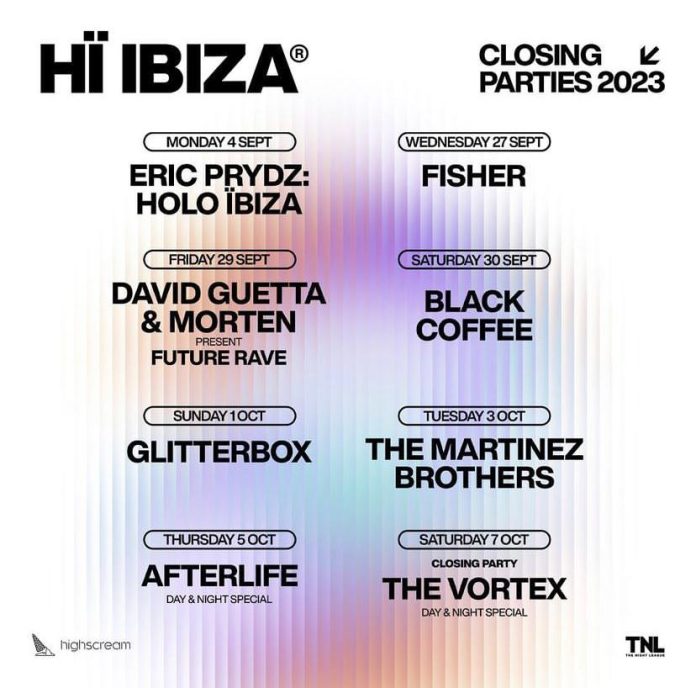Hï Ibiza: the closing parties calendar 2023! | Ibiza by night
