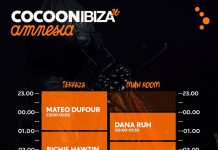 July, 19th, 2026 Cocoon at Amnesia Ibiza: the set times!