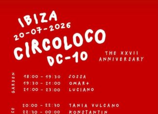 Circoloco at DC-10 Ibiza (July 20th, 2026): the set times!