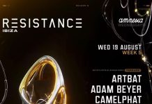 Resistance at Amnesia Ibiza hosts: Artbat, Adam Beyer, Camelphat & Out of Mind!