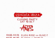 ANTS at USHUAÏA Ibiza: the closing party 2026 set times!