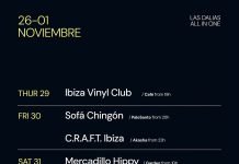 Las Dalias Ibiza: the weekly program (October 26th, November 1st, 2026)!