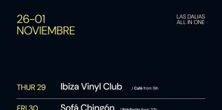 Las Dalias Ibiza: the weekly program (October 26th, November 1st, 2026)!