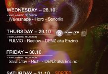 VYBE Department Ibiza. the weekly program (October 28th- November 1st, 2026)!