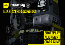 SESH announces ADE show with Clara Cuvé, Alignment, MCR-T, UEBERREST and more!