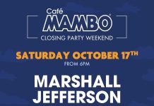 Cafè Mambo hosts Marshall Jefferson & many more: free event!